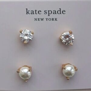 Kate Spade Gold and Silver Button Earrings